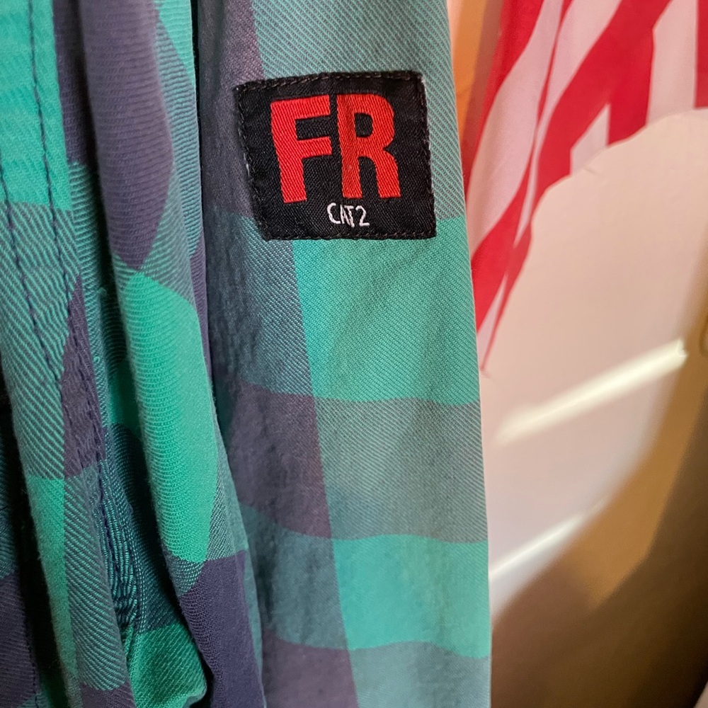 FR Green and Black Plaid Shirt